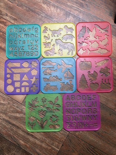 Tupperware tuppertoys stencils - tupperware,