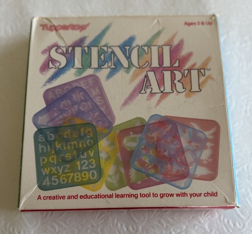 Vintage tuppertoys stencil art - vintage,