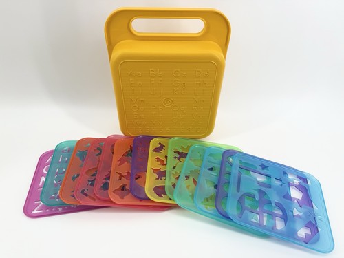 Vtg tupperware alphabet carry - alphabet,